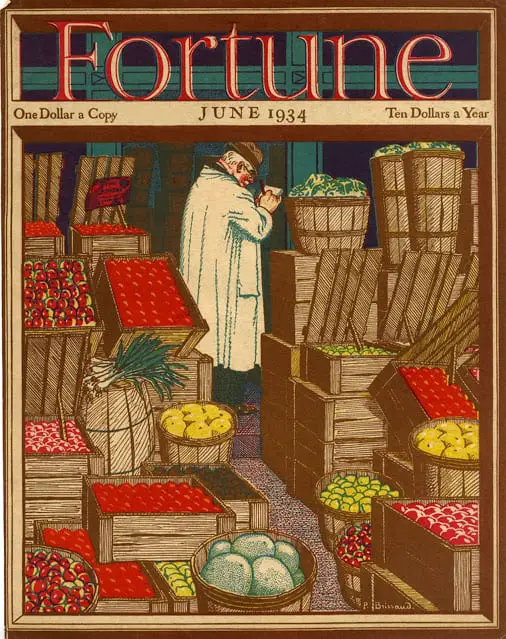 1934 June, cover by Pierre Brissaud market