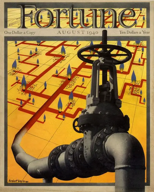 1940 July, cover by Allen Saalburg pipes