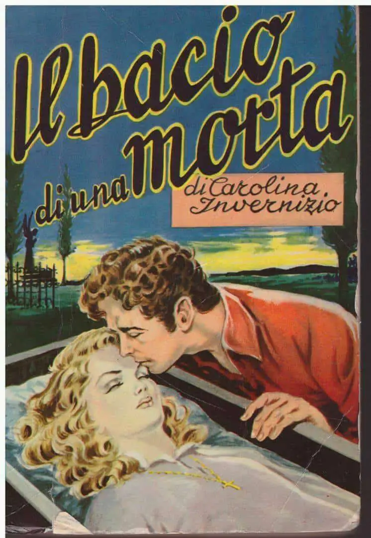 Carolina Invernizio was a pink-romantic thriller and the title means The kiss of a dead woman