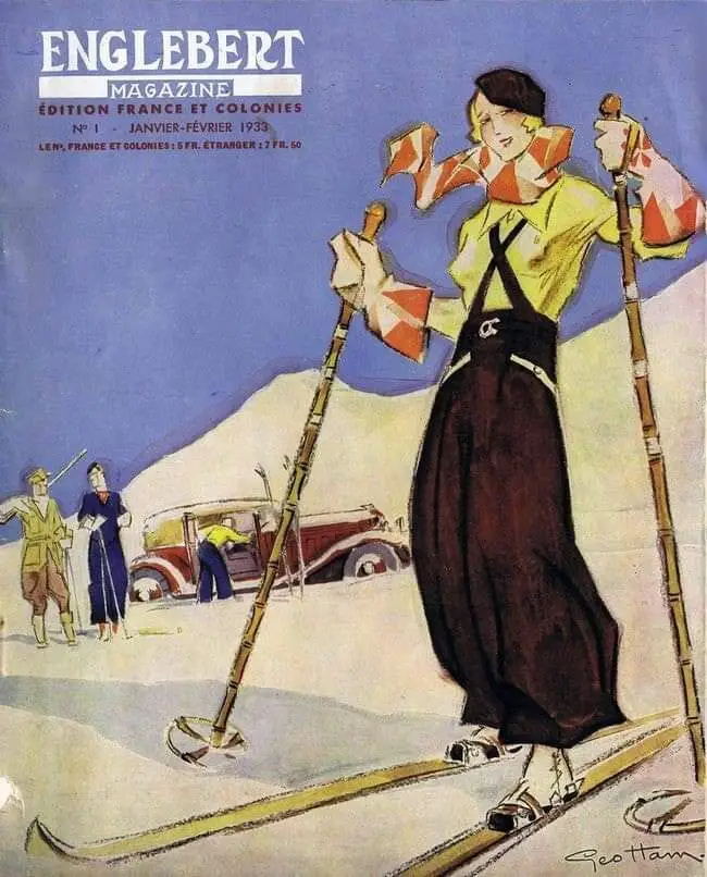 Englebert Magazine Jan-Feb 1933 cover by Geo Ham