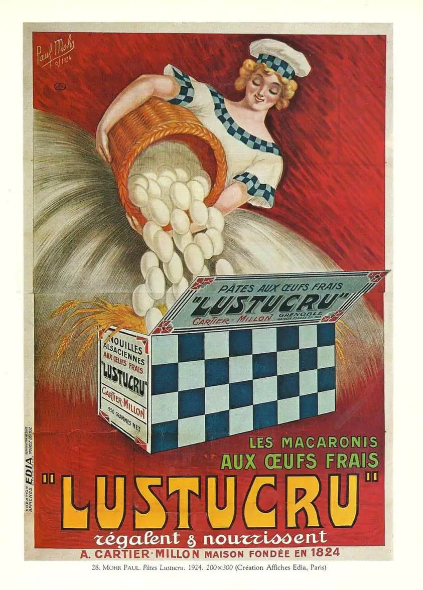 Lustucru - French - Egg Noodle Advertisement - art by Paul Mohs - 1924
