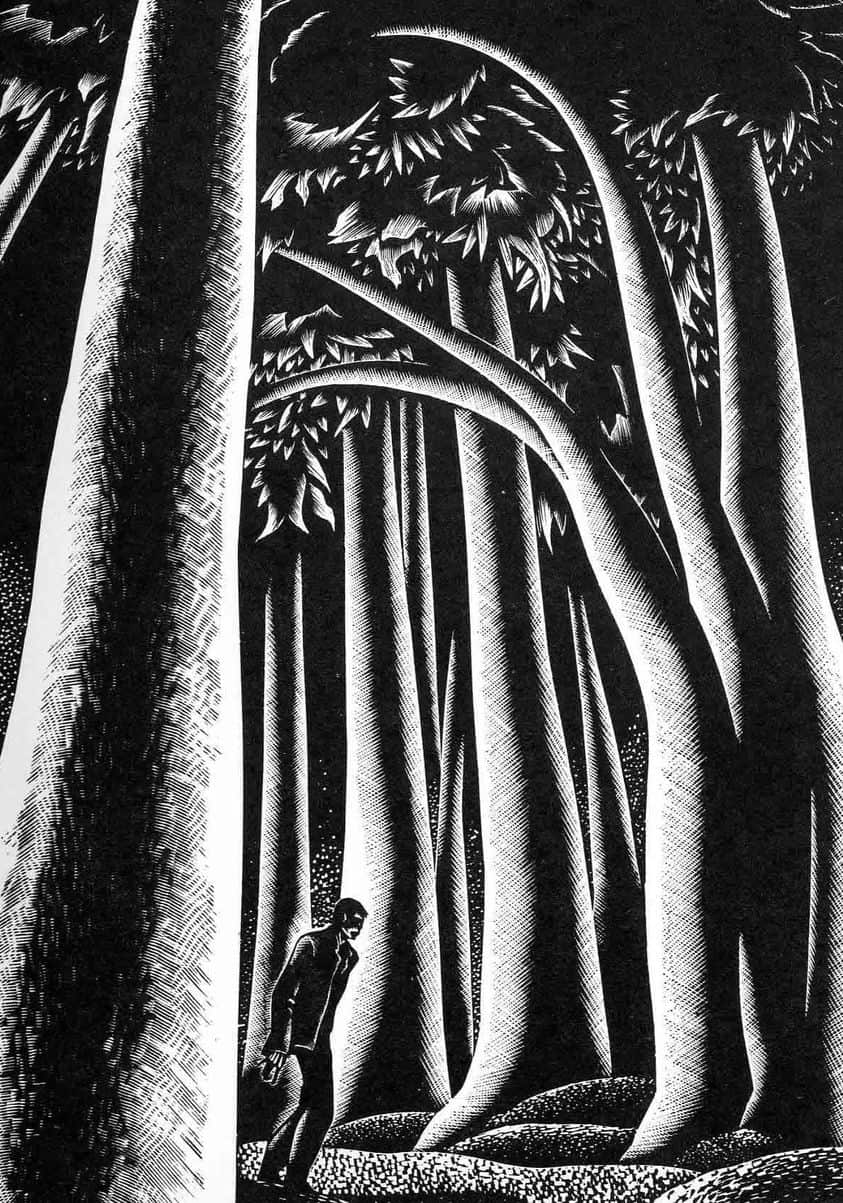 Lynd Kendall Ward (1905 - 1985) 1932 illustration for his own wordless novel Wild Pilgrimage