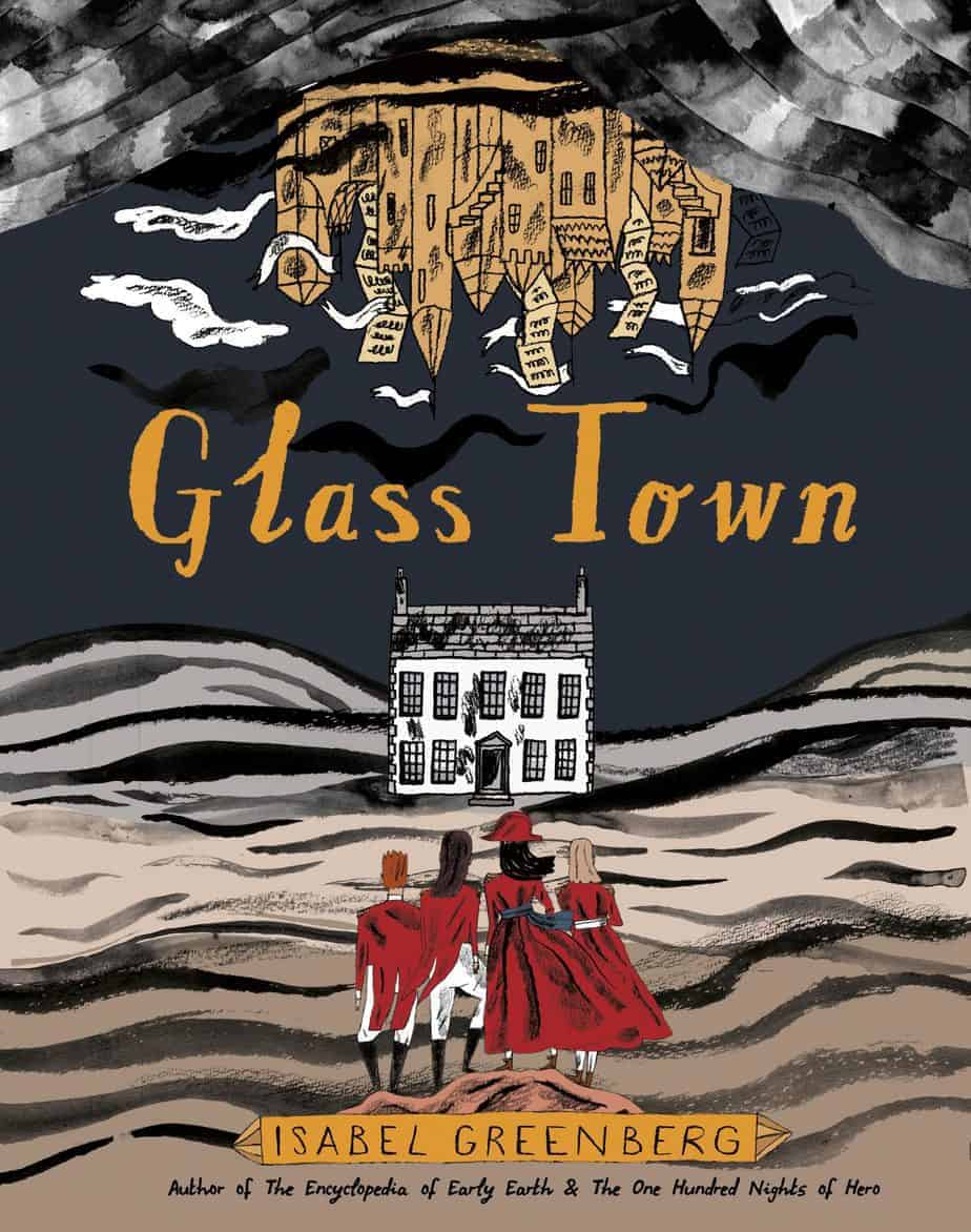 Cover of graphic novel Glass Town by Isabel Greenberg author of The Encyclopedia of Early Earth