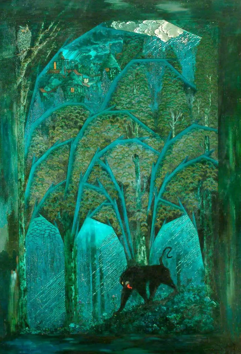 Sidney Herbert Sime (1867–1941) c1914 - 1930 Woods and Dark Animals