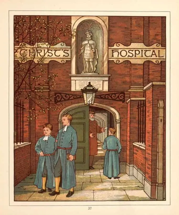 Walter Crane 1845 - 1915 London Town Christ's Hospital 1883