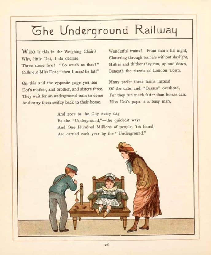 Walter Crane 1845 - 1915 London Town The Underground Railway 1883