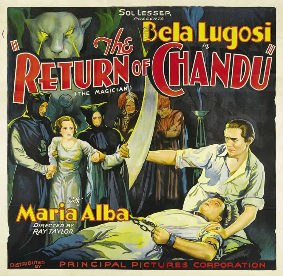 Bela Lugosi in The Return of Chandu six-sheet (81x81) movie poster (1934)