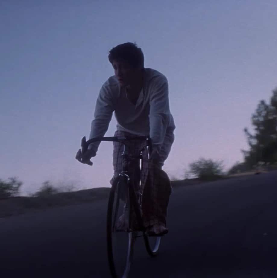 Donnie Darko on his bike