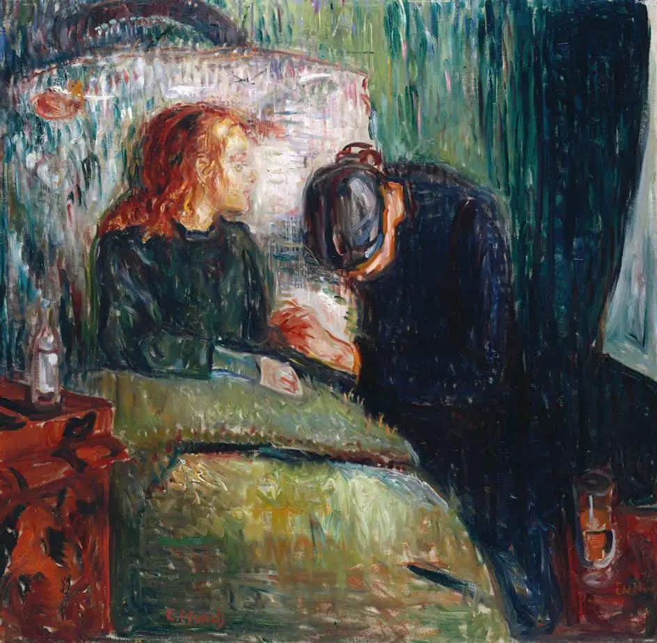 Edvard Munch The Sick Child 1907 convalescing