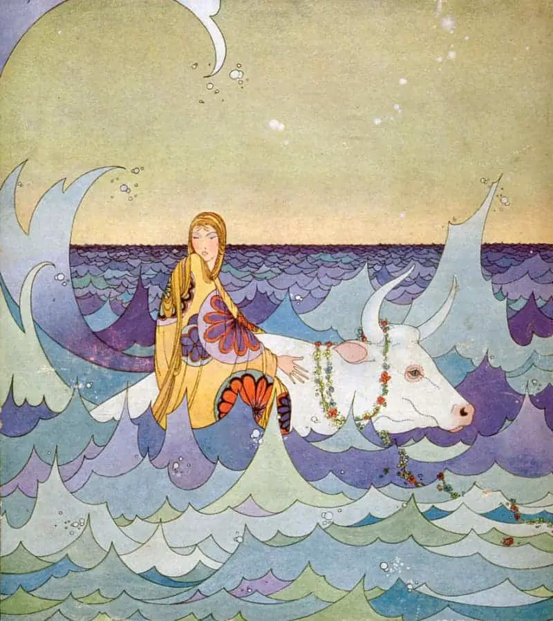 Europa and the Bull, American Illustrator Virginia Frances Sterrett (1900-1931)