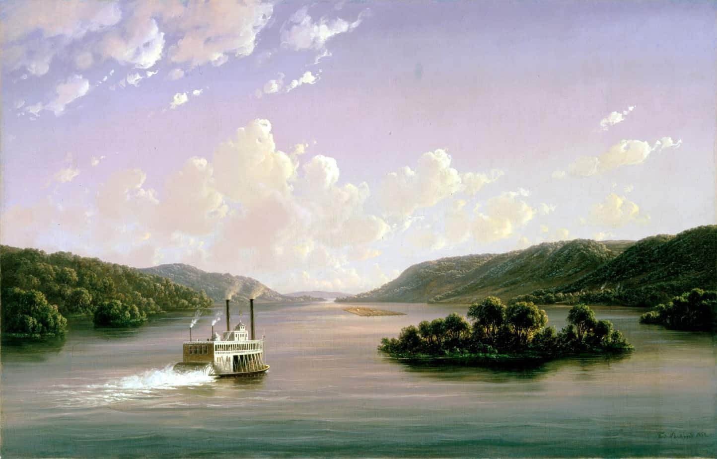 Ferdinand Richardt - View of the Mississippi