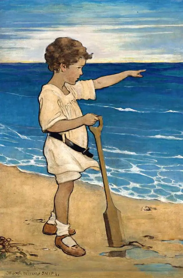 Jessie Willcox Smith Daddy's Over There, 1918