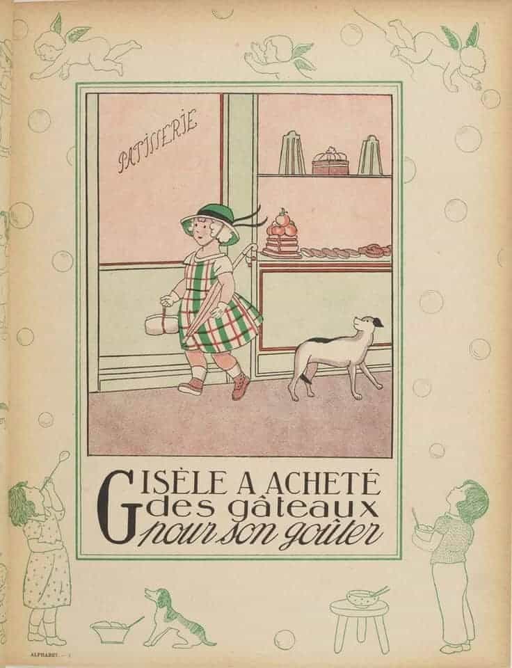 Marie-Madeleine FRANC-NOHAIN [1878-1942] Alphabet In Pictures 1933 cake shop