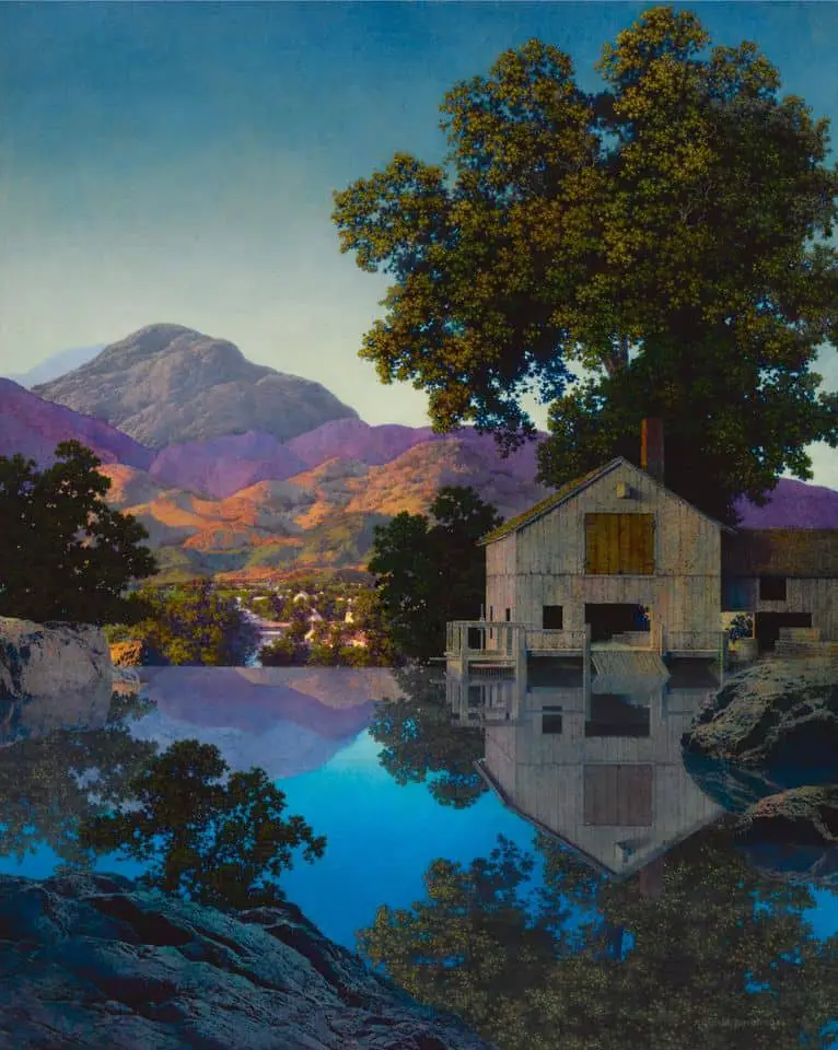 Maxfield Parrish Mill Pond 1945