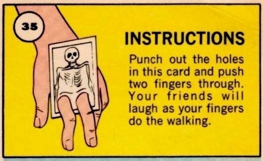 Punch out the holes. Your friends will laugh