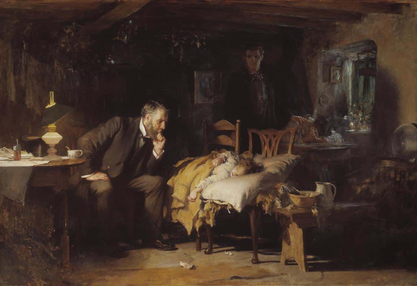 Sir Luke Fildes The Doctor exhibited 1891 convalescing