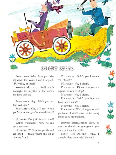 The Joke Book compiled by Oscar Weigle, illustrated by Bill & Bonnie Rutherford (1963) police
