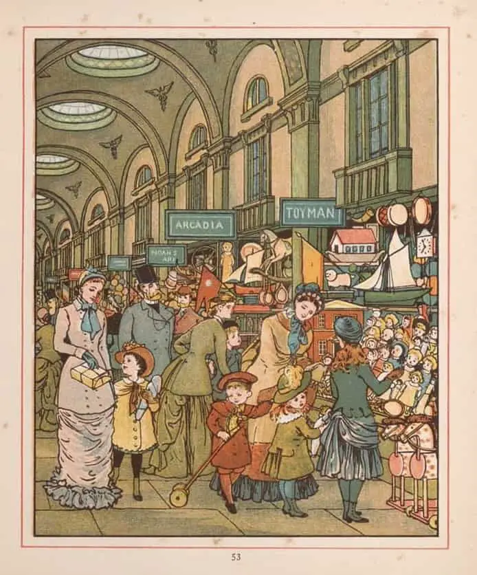 Walter Crane 1845 - 1915 London Town Arcadia 1883