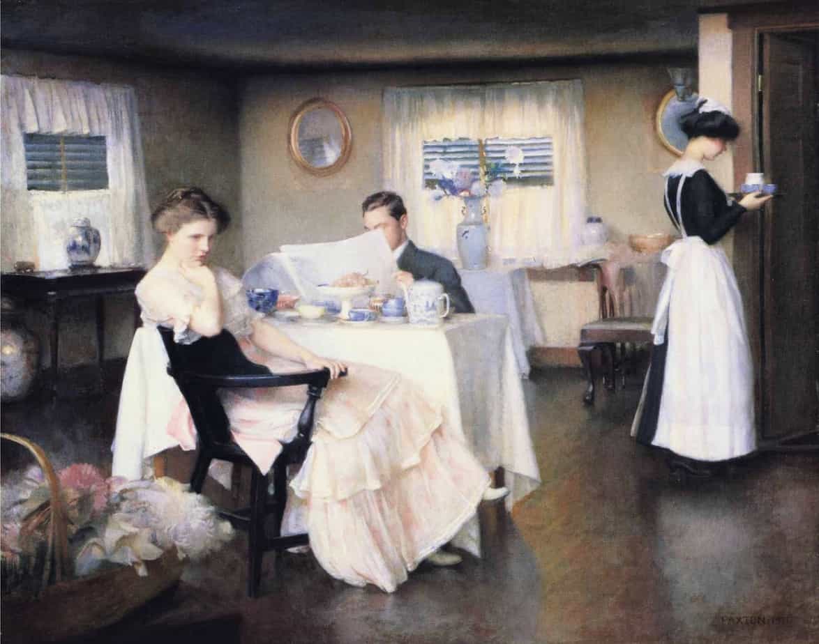 William McGregor Paxton - The Breakfast Room