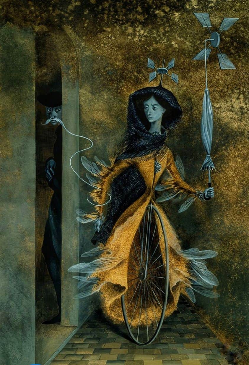 by Remedios Varo, Difficult Roads, 1957