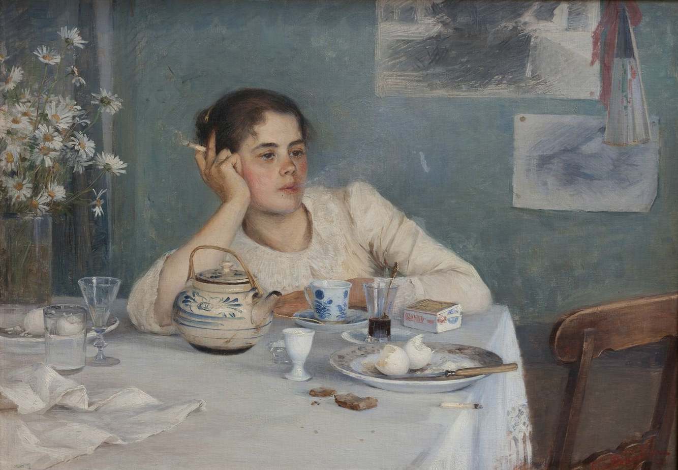 After Breakfast by Elin Danielson-Gambogi (1861-1919), Finnish painter