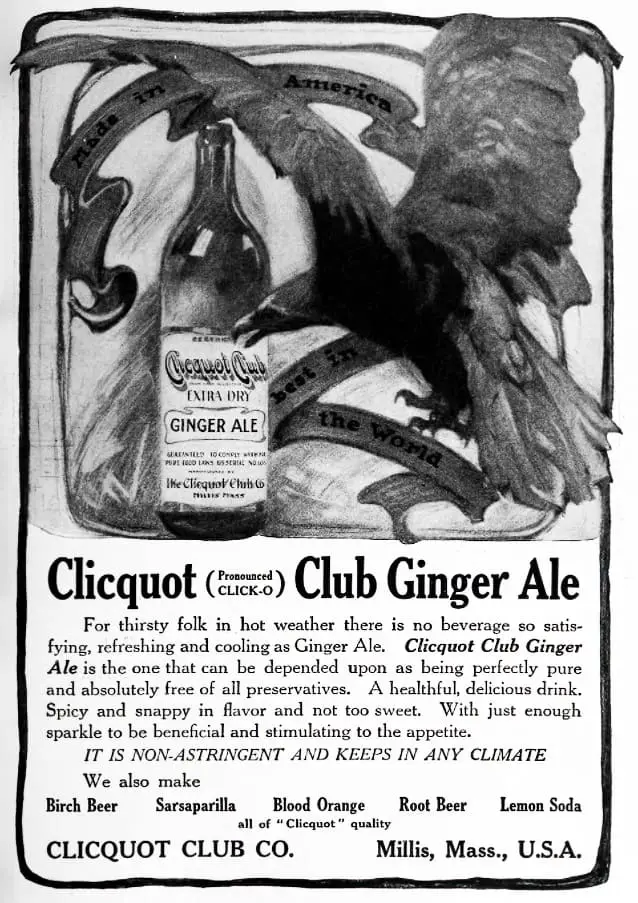 American Ginger Ale advertisement 1909