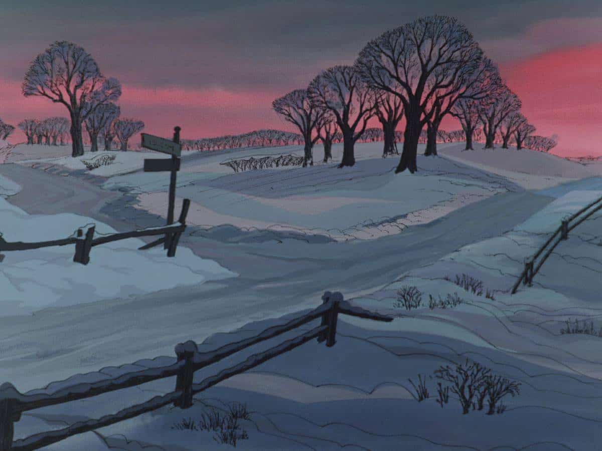 Animation backgrounds from Disney’s 101 Dalmatians, 1961