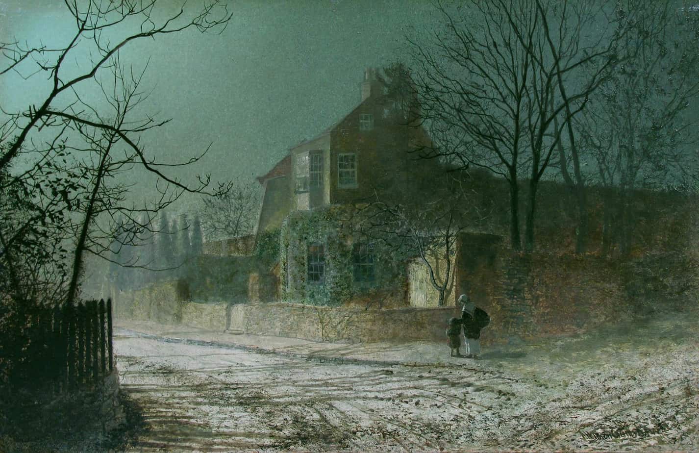 Atkinson Grimshaw - Yew Court, Scalby