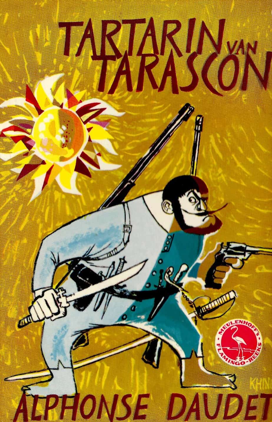 Cover by Thé Tjong-Khing for a Dutch edition (1960) of Daudet's TARTARIN DE TARASCON 