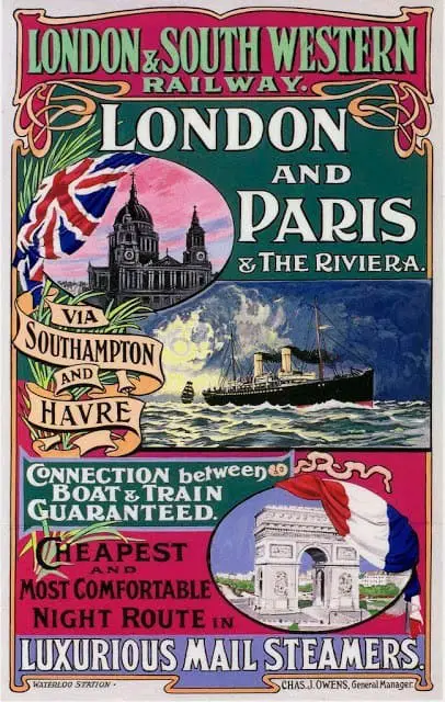 Early London and South Western Railway poster