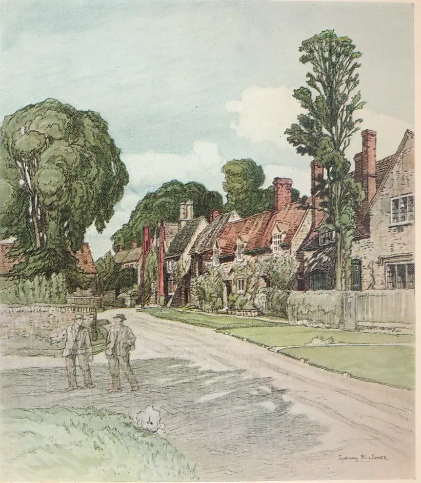 English Villages And Hamlets, Humphrey Pakington, Cover By Brian Cook, Ill. Sydney R. Jones (B. T. Batsford Ltd, London 1934, this edition 1941)