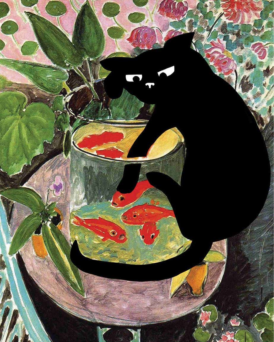 Henri Matisse Goldfish Cat