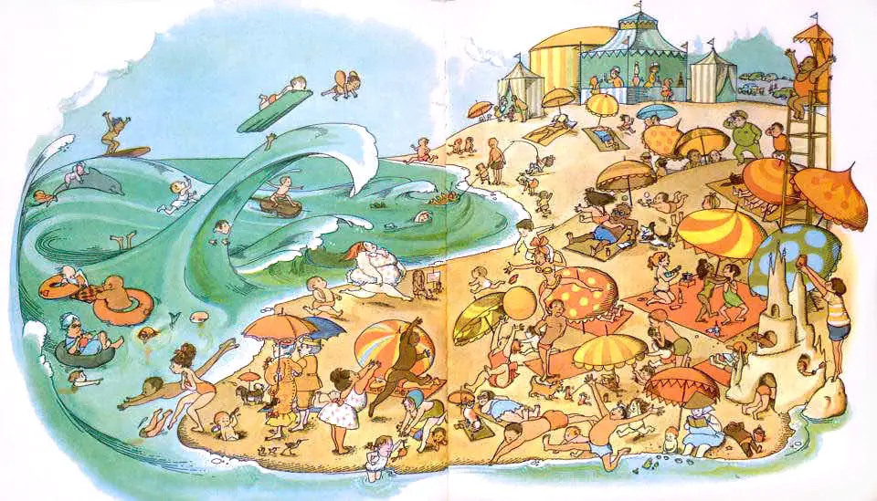 Hillary Knight's illustrations for 'Where's Wallace' 1964