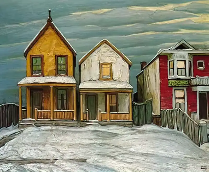 Lawren Harris (1885 - 1970) Houses In Winter, 1920