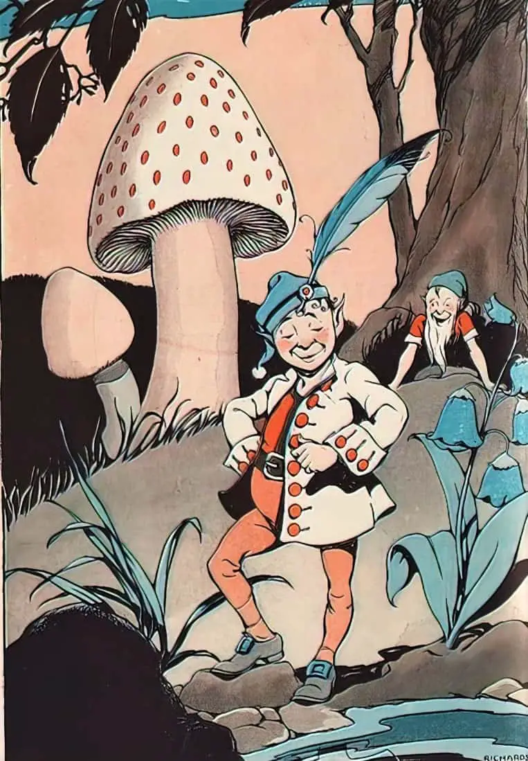 Make and Make-Believe by Arthur I. Gates and Miriam Blanton Huber, Macmillan, 1931 mushroom