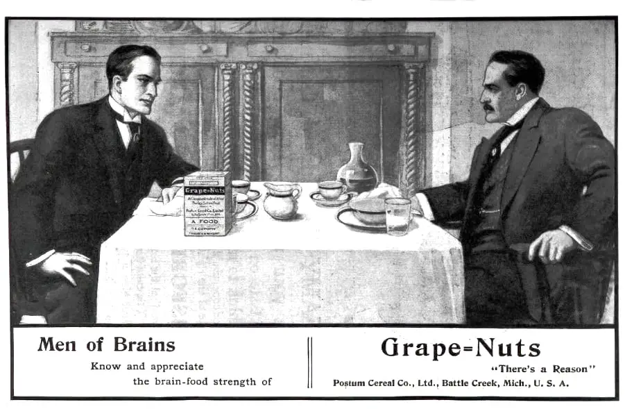Men of Brains 1909 Grape-nuts