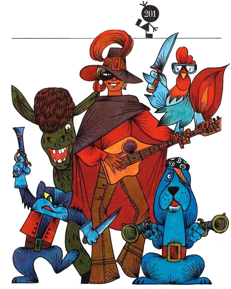 Musicians of Bremen of Brothers Grimm by V. Naumov 1972