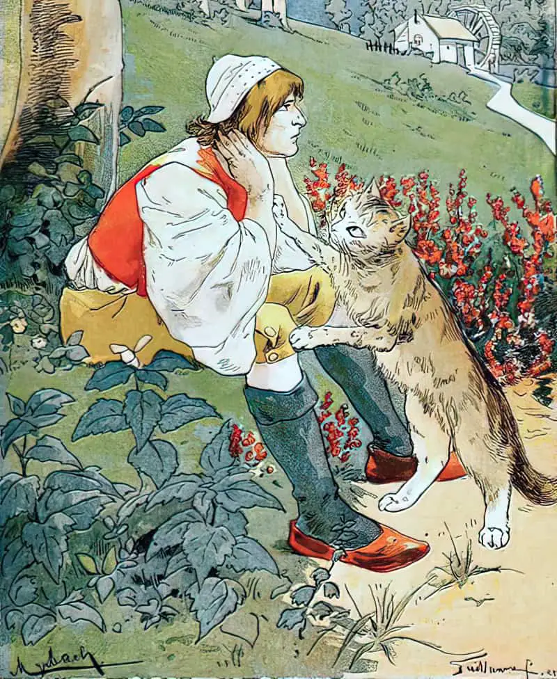 Puss In Boots for a Charles Perrault collection, 1900