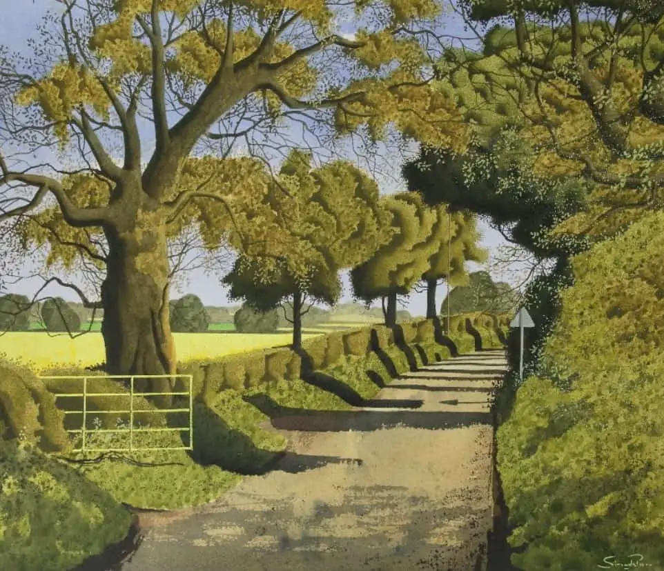Saturday Lunch Time, watercolour, ink and gouche by Simon Palmer