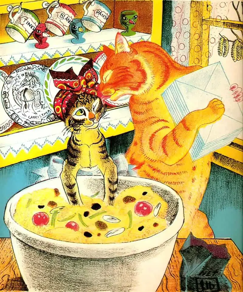 Suffolk author & illustrator Kathleen Hale, Orlando the Marmalade Cat housework