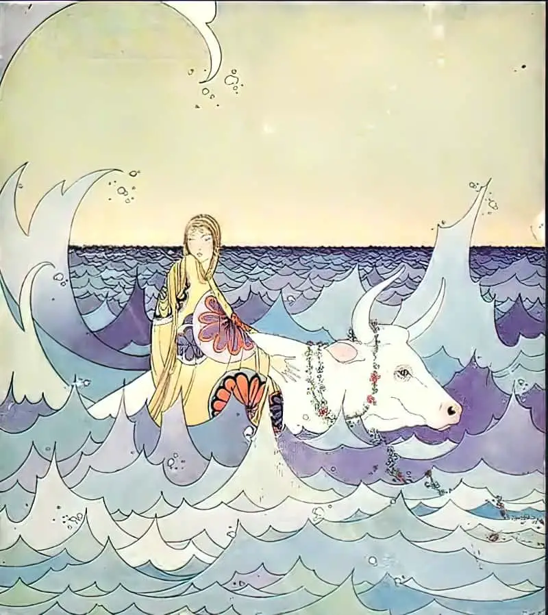 Tanglewood Tales, Greek mythology for kids, 1921 illustrated by Virginia Frances Sterrett