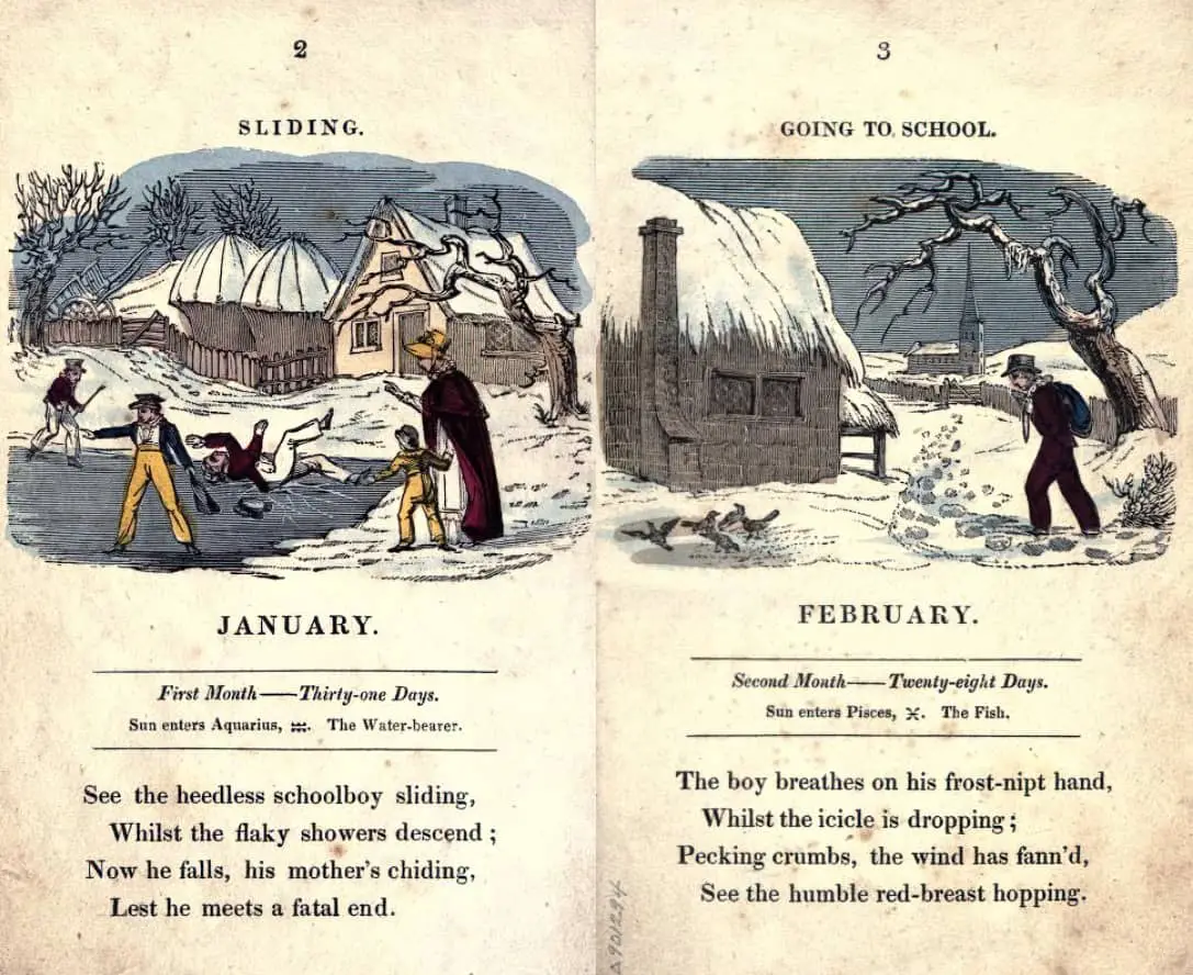The Juvenile almanack, or, Series of monthly emblems c1822-1824
