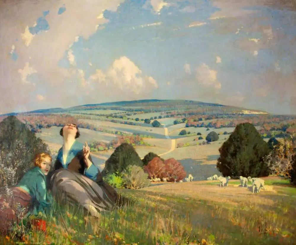 The Lark by George Henry oil on canvas, 1926