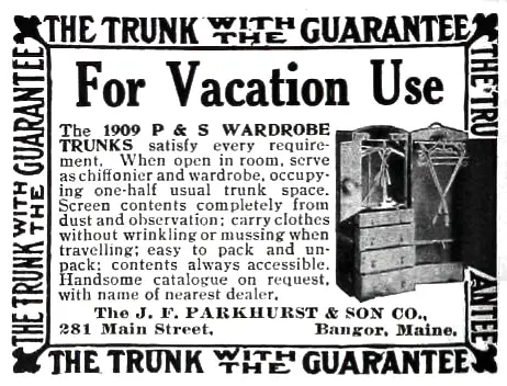 The Trunk For Vacation Use 1909