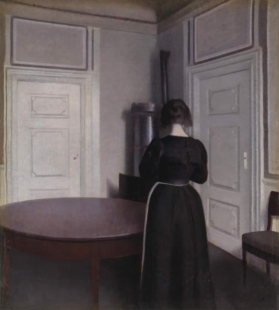 Vilhelm Hammershoi Interior 1899
