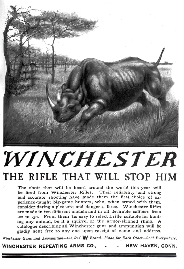 Winchester The Rifle That Will Stop Him 1909