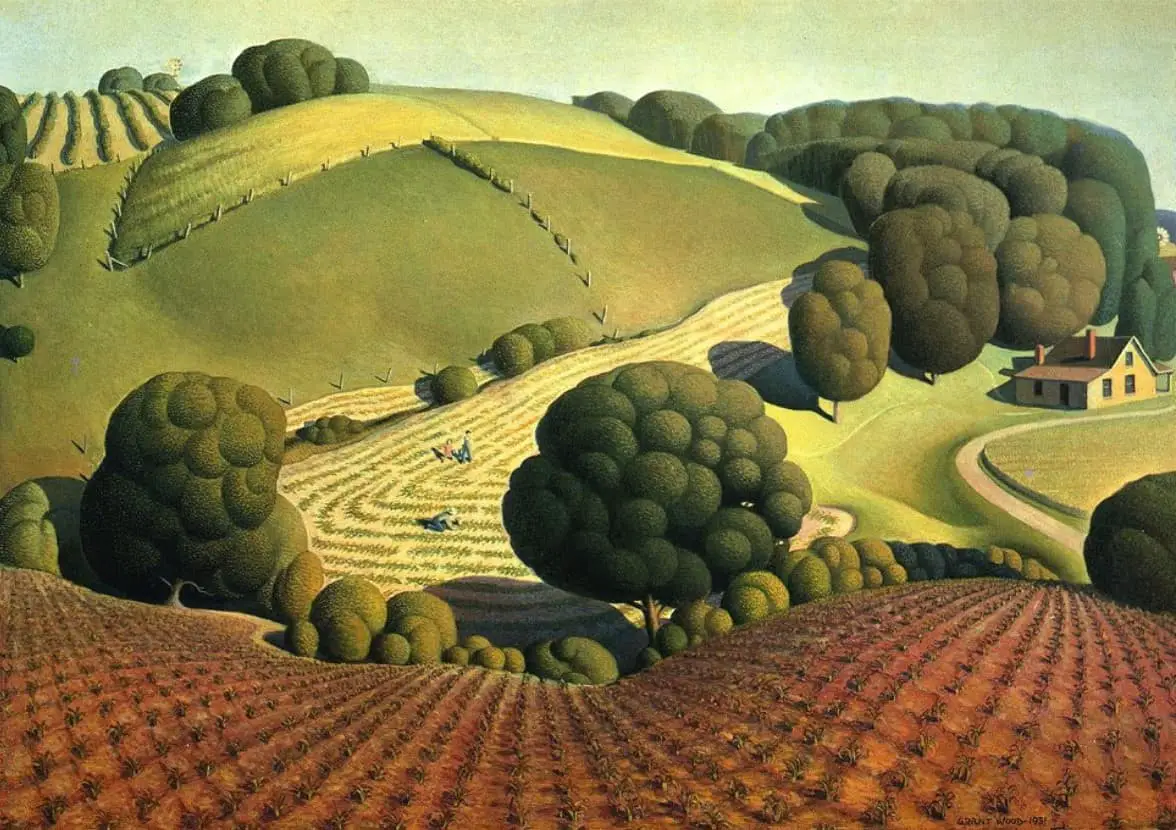 Young Corn, Grant Wood, 1931