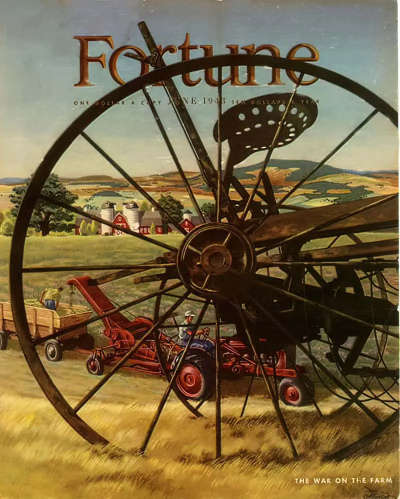 1943 June, cover by John Atherton, farm WW2