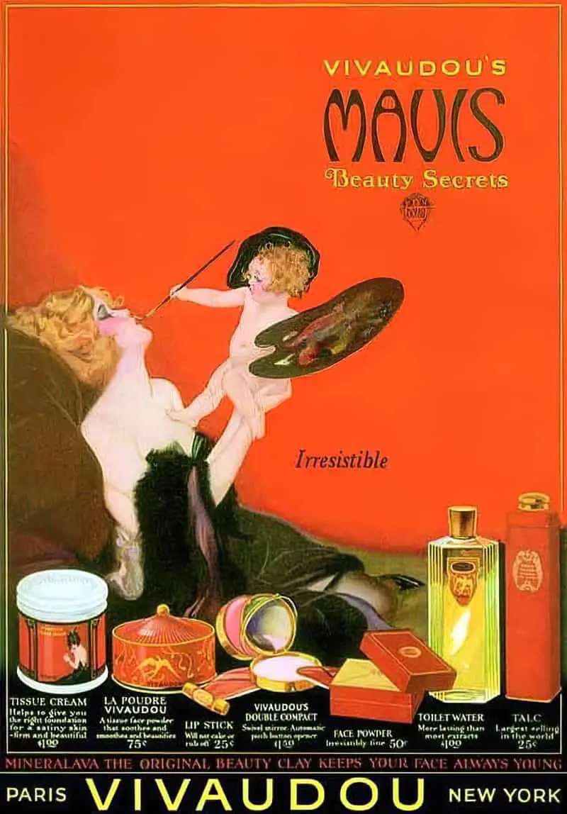 Beauty Secrets cosmetics advertisement 1920s