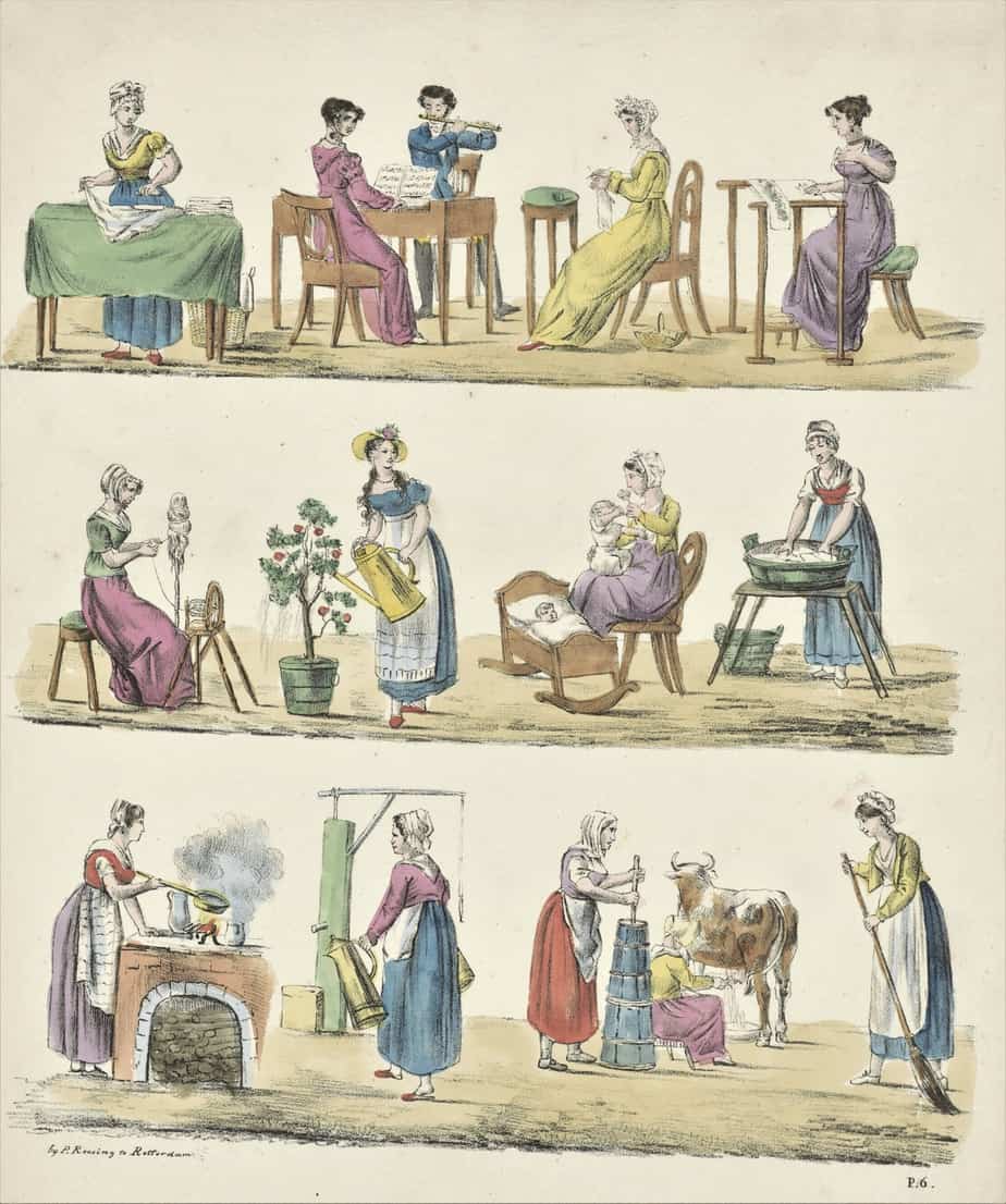 Feminine pursuits, Pieter Roosing, 1814 - 1839